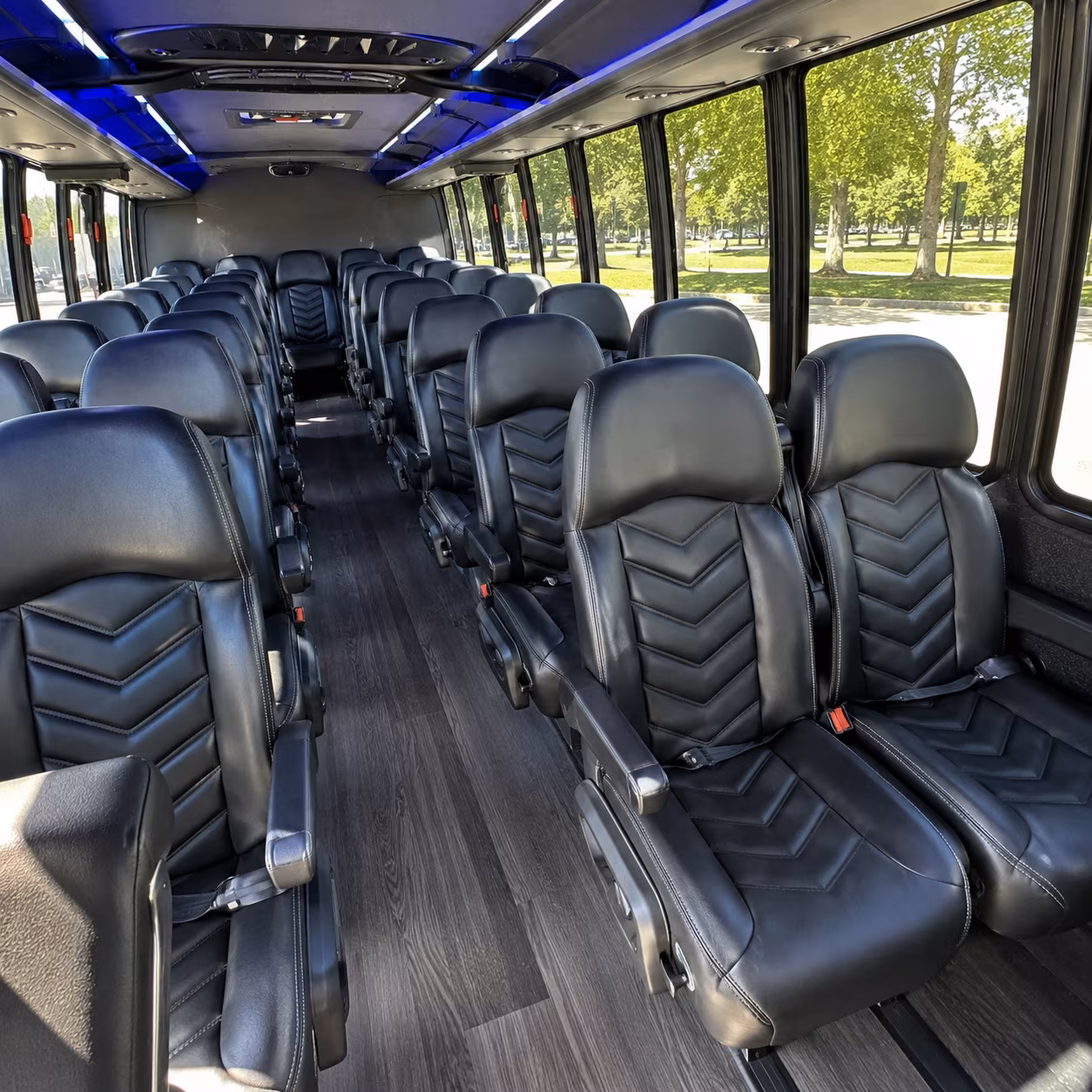 charter buses for pflugerville weddings at lakeside and hill country venues