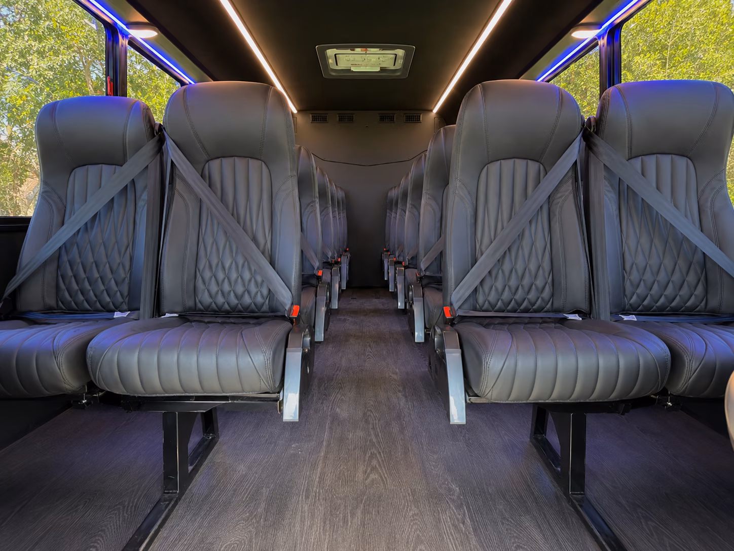 pflugerville 18 passenger minibus inside