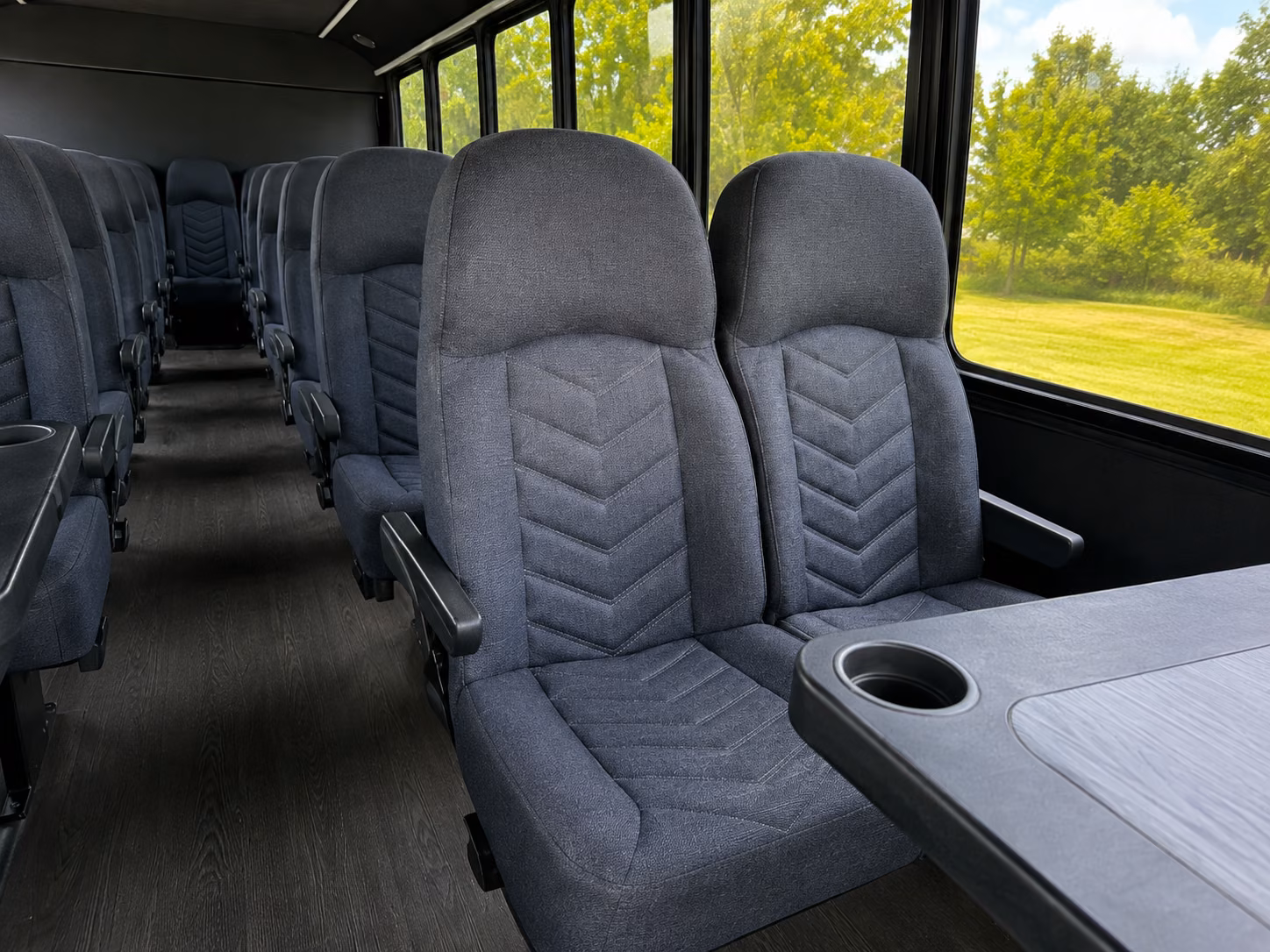 pflugerville 20 passenger minibus inside