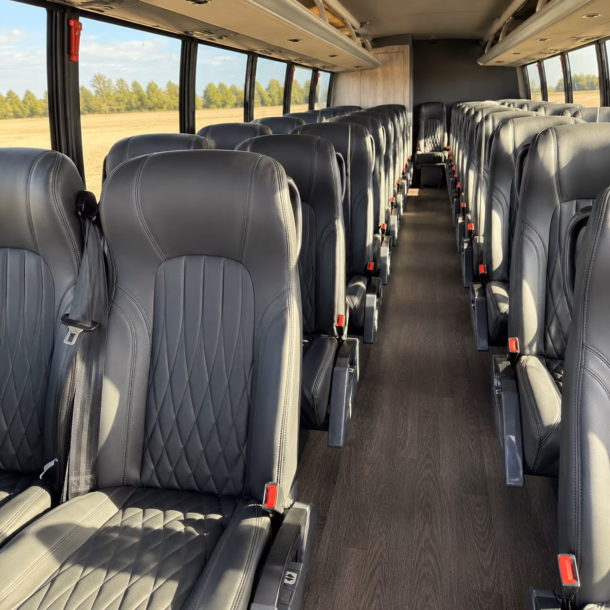 pflugerville 28 passenger minibus inside