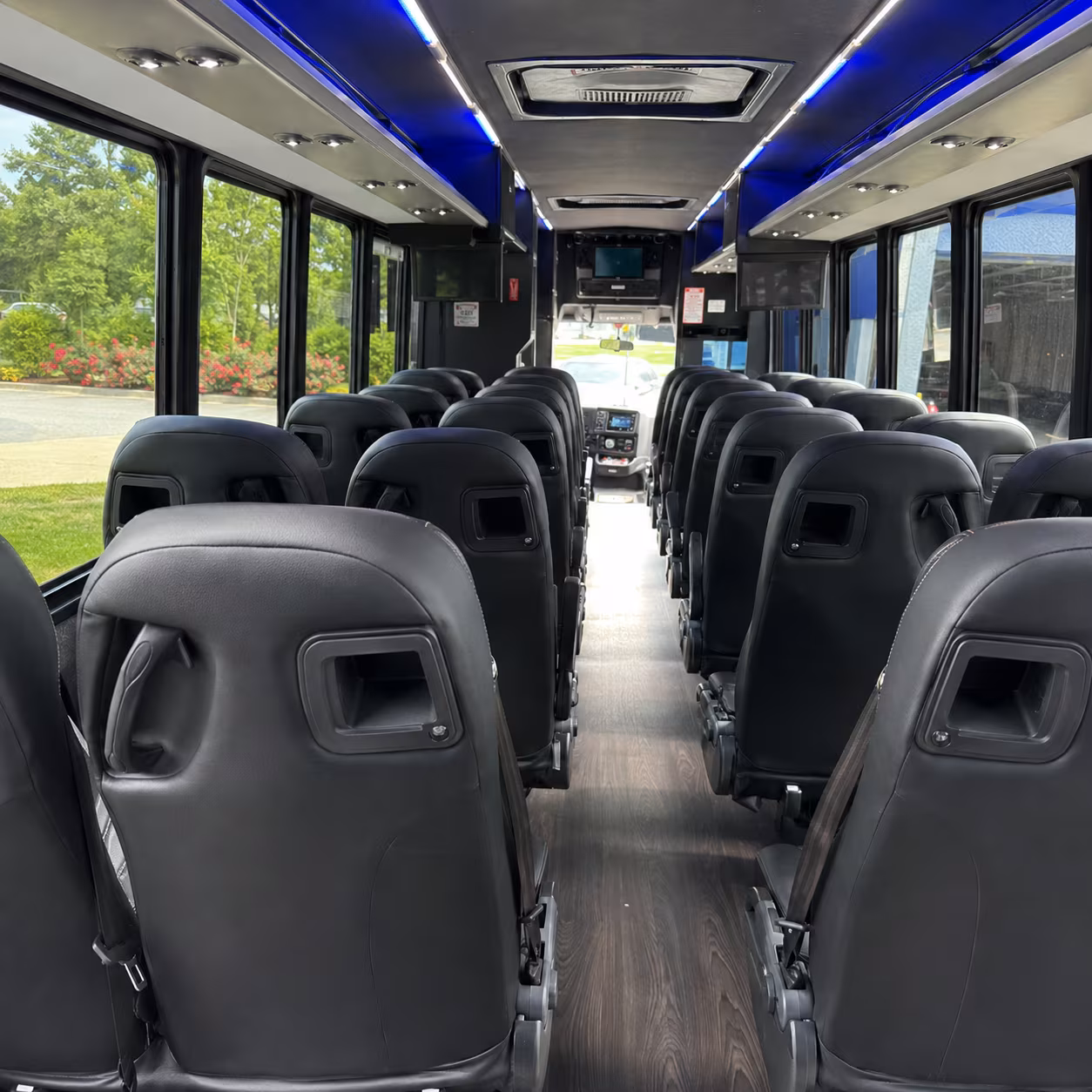 pflugerville 28 passenger minibus interior
