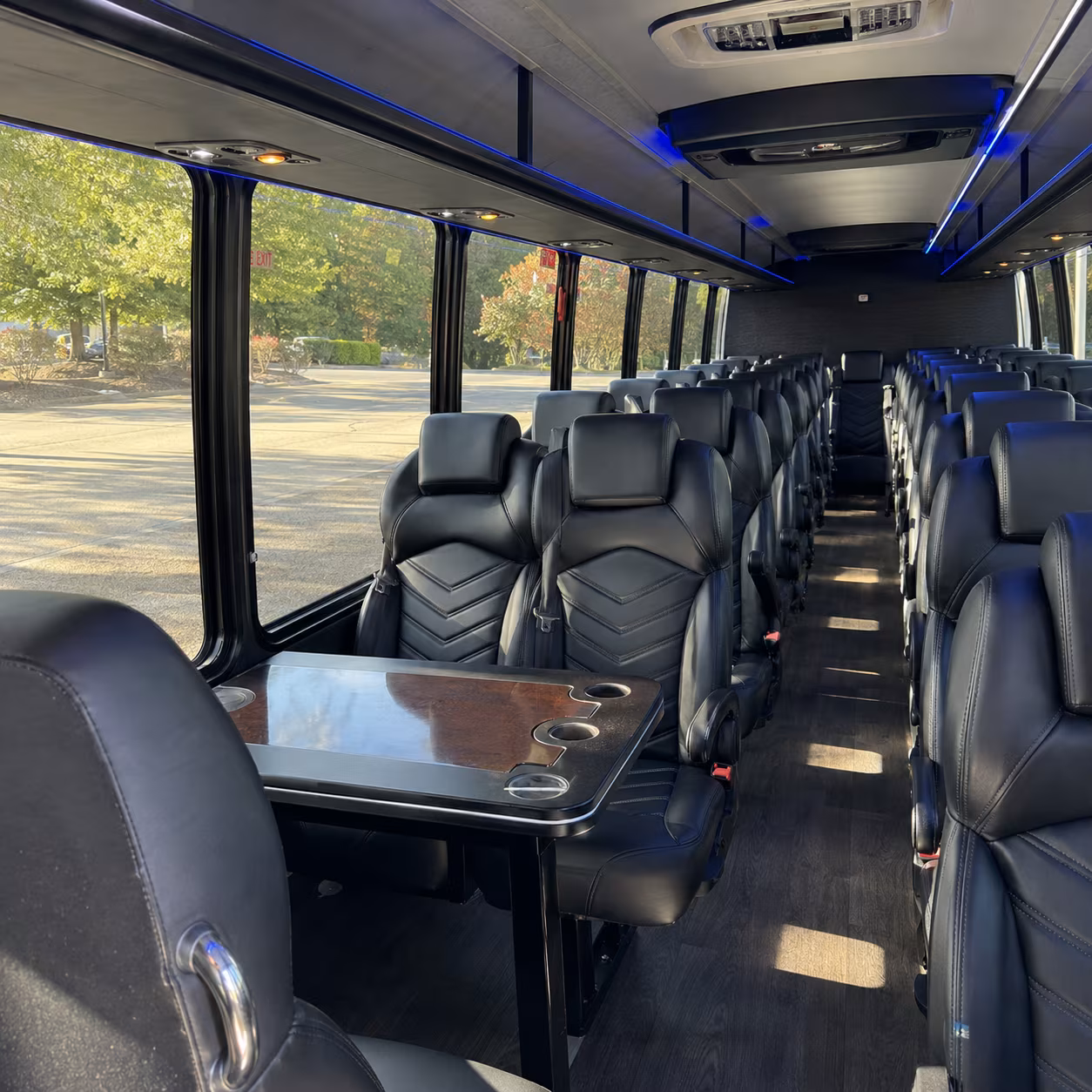 pflugerville 30 passenger minibus interior