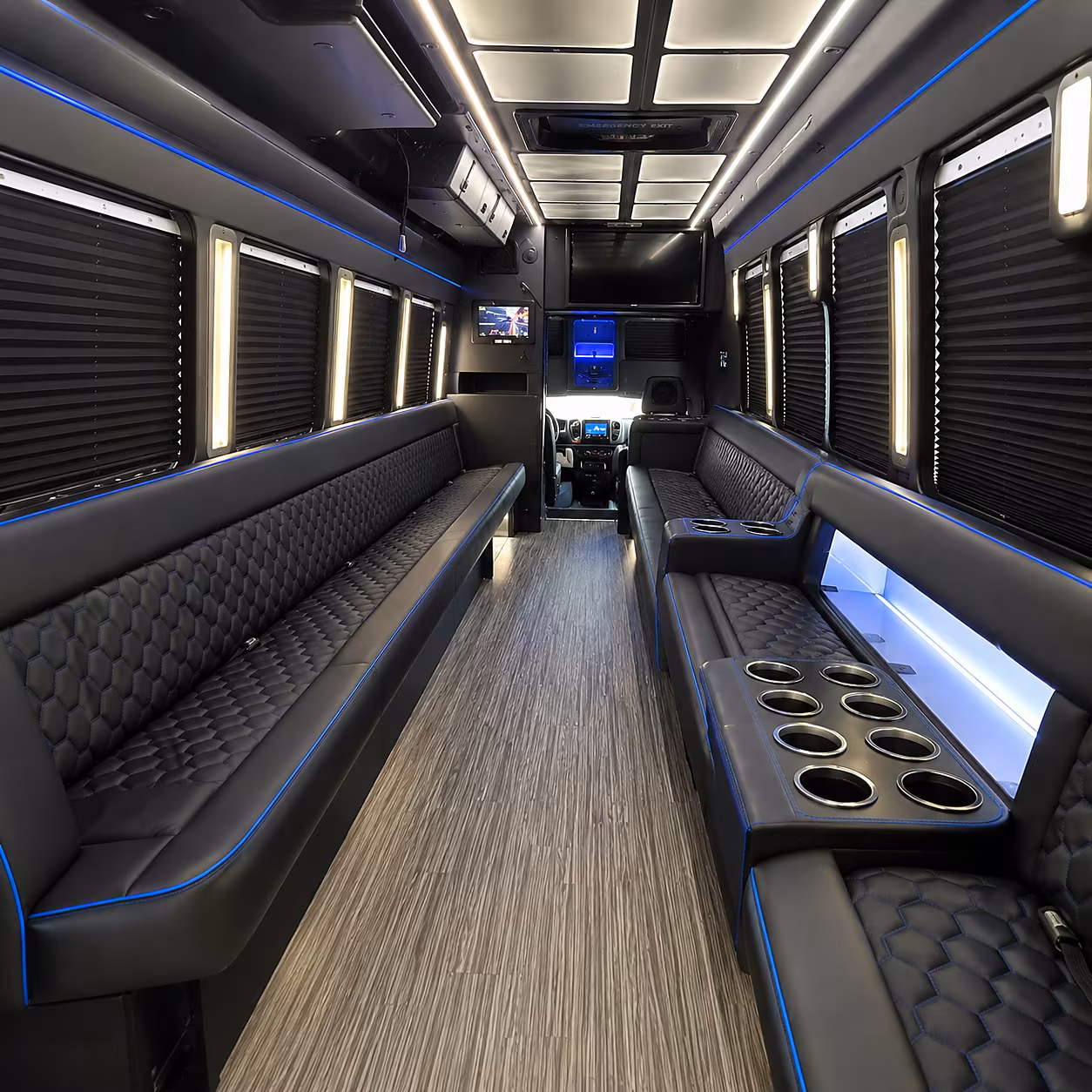 pflugerville party bus inside