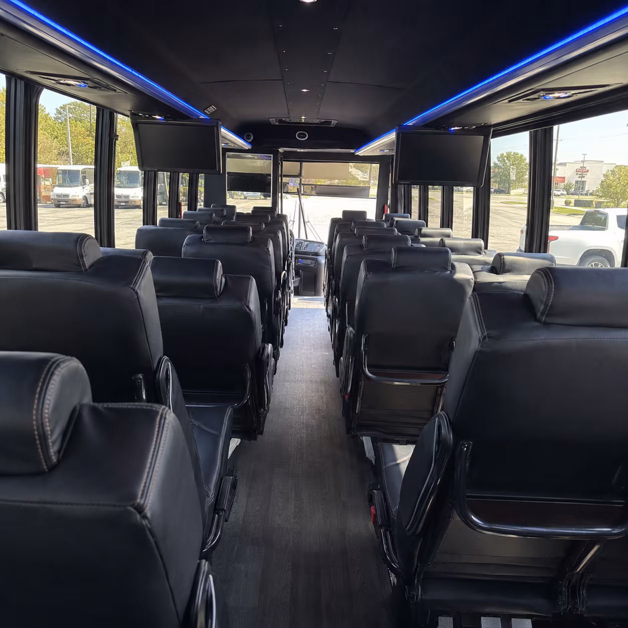 pflugerville sporting event transportation onboard seating